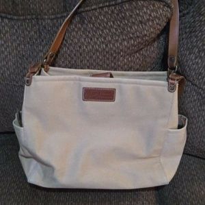 Vintage Canvas Fossil Bag